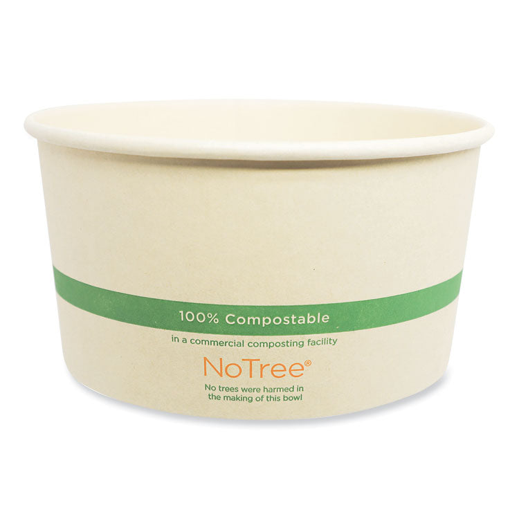 World Centric - No Tree Wide Paper Bowls, 32 oz, 5.9" Diameter x 3.1"h, Natural, Sugarcane, 300/Carton