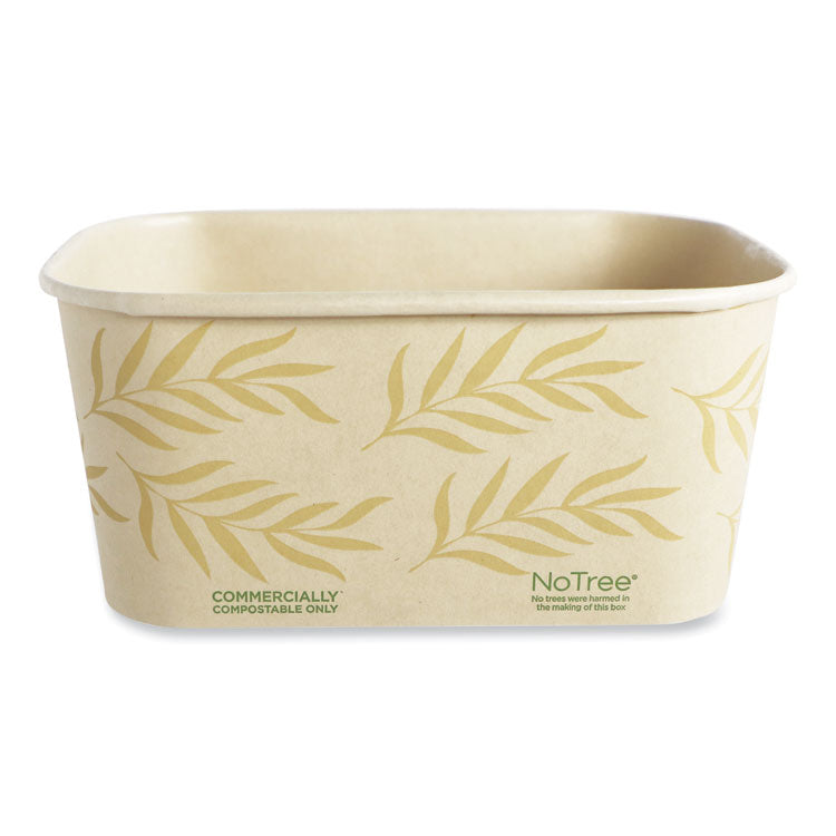 World Centric - No Tree Rectangular Containers, 32 oz, 4.7 x 6.8 x 3, Natural, Sugarcane, 300/Carton