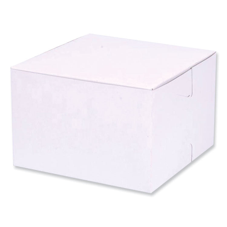 SCT - Bakery Boxes, Standard, 6 x 6 x 4, White, Paper, 250/Carton