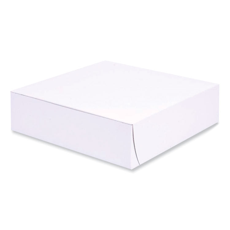 SCT - Bakery Boxes, Standard, 9 x 9 x 2.5, White, Paper, 250/Carton