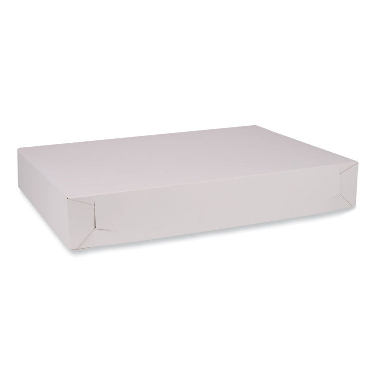 SCT - Bakery Boxes, Standard, 26 x 18.5 x 4, White, Paper, 50/Carton