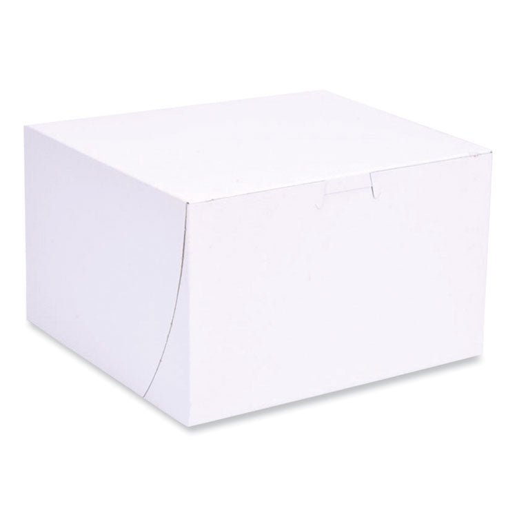 SCT - Bakery Boxes, Standard, 8 x 8 x 5, White, Paper, 100/Carton