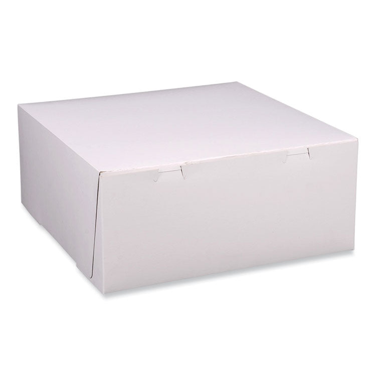 SCT - Bakery Boxes, Standard, 12 x 12 x 5, White, Paper, 100/Carton