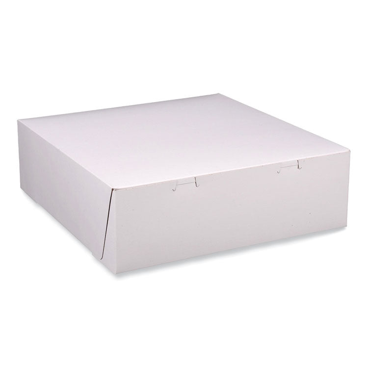 SCT - Bakery Boxes, Standard, 12 x 12 x 4, White, Paper, 100/Carton