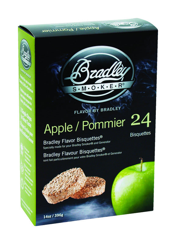 BRADLEY SMOKER - Bradley Smoker All Natural Apple All Natural Wood Bisquettes 24 pk