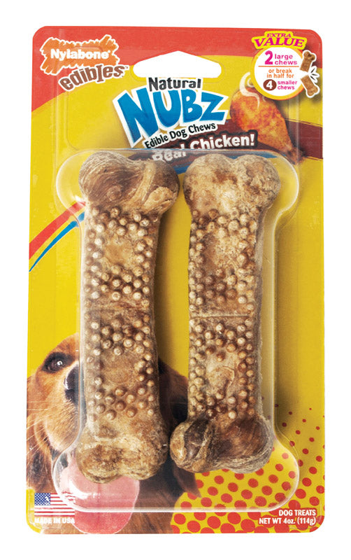 NYLABONE - Nylabone Nubz Chicken Chews For Dogs 2 pk