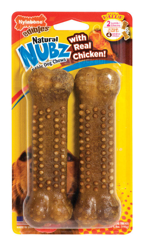 NYLABONE - Nylabone Nubz Chicken Chews For Dogs 6.8 oz 2 pk