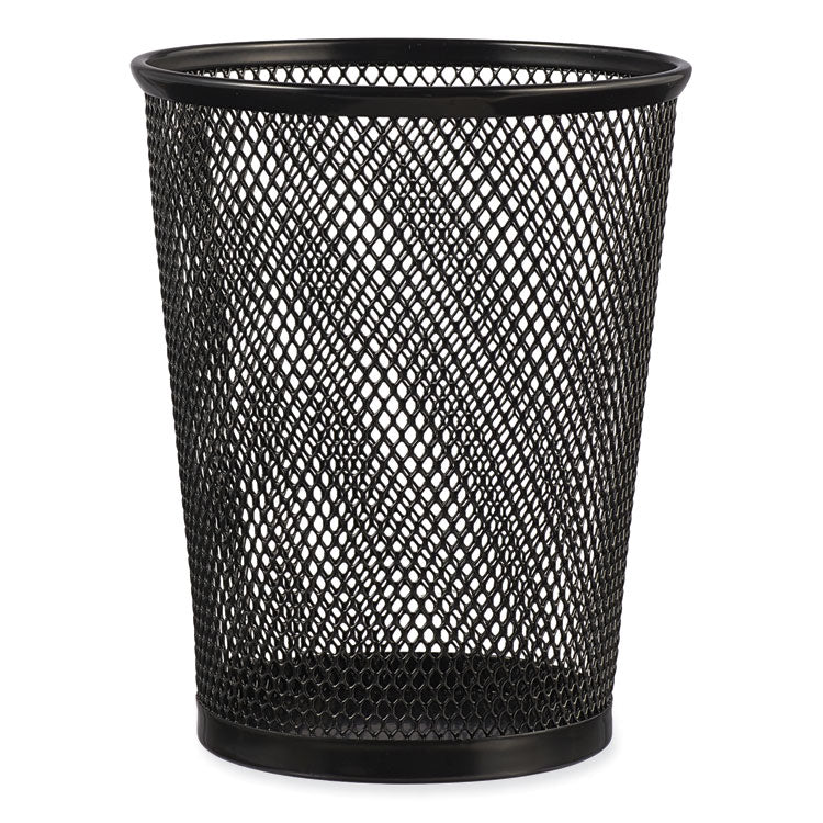 Universal - Jumbo Steel Mesh Pencil Cup, 4.38" Diameter x 5.38"h, Black