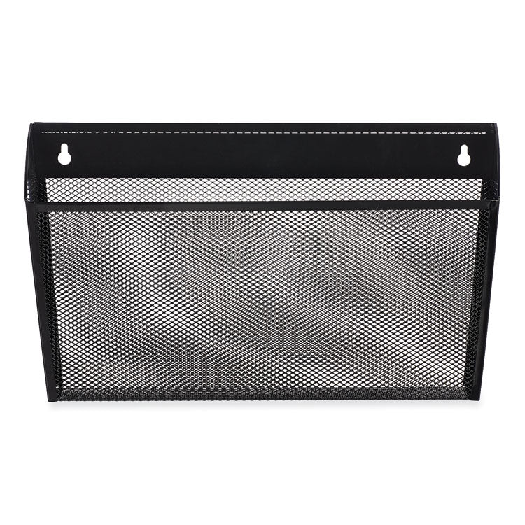 Universal - Metal Mesh Wall File, Letter Size, 14" x 3.1" x 8.2", Black