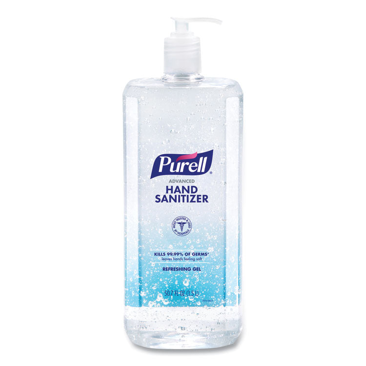 PURELL - Advanced Refreshing Gel Hand Sanitizer, Clean Scent, 1.5 L Pump Bottle