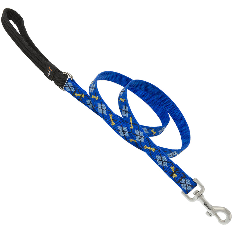 LUPINEPET - LupinePet Original Designs Multicolor Dapper Dog Nylon Dog Leash