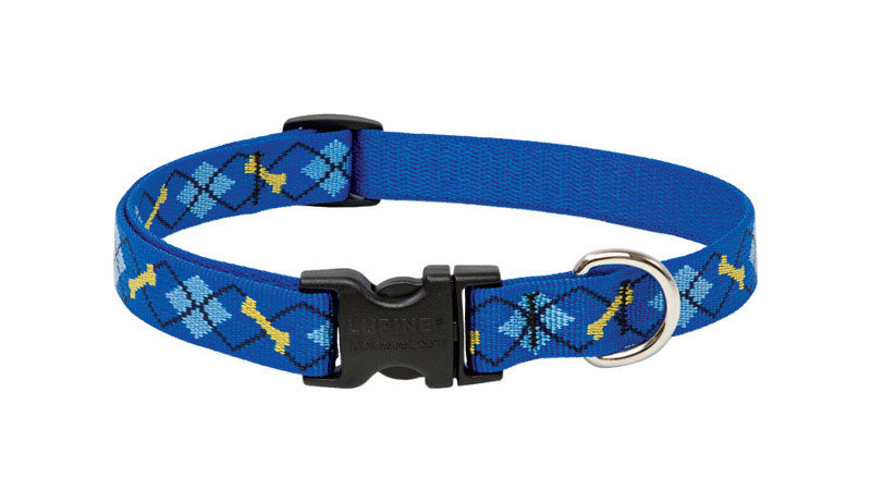 LUPINEPET - LupinePet Original Designs Multicolor Dapper Dog Nylon Dog Adjustable Collar [41802]