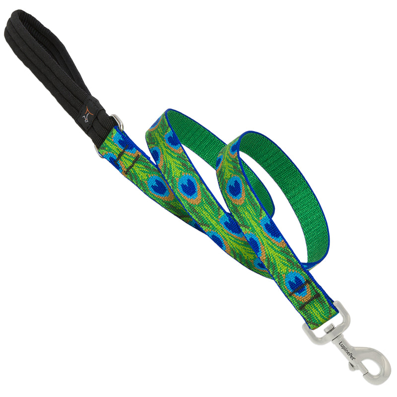 LUPINEPET - LupinePet Original Designs Multicolor Tail Feathers Nylon Dog Leash