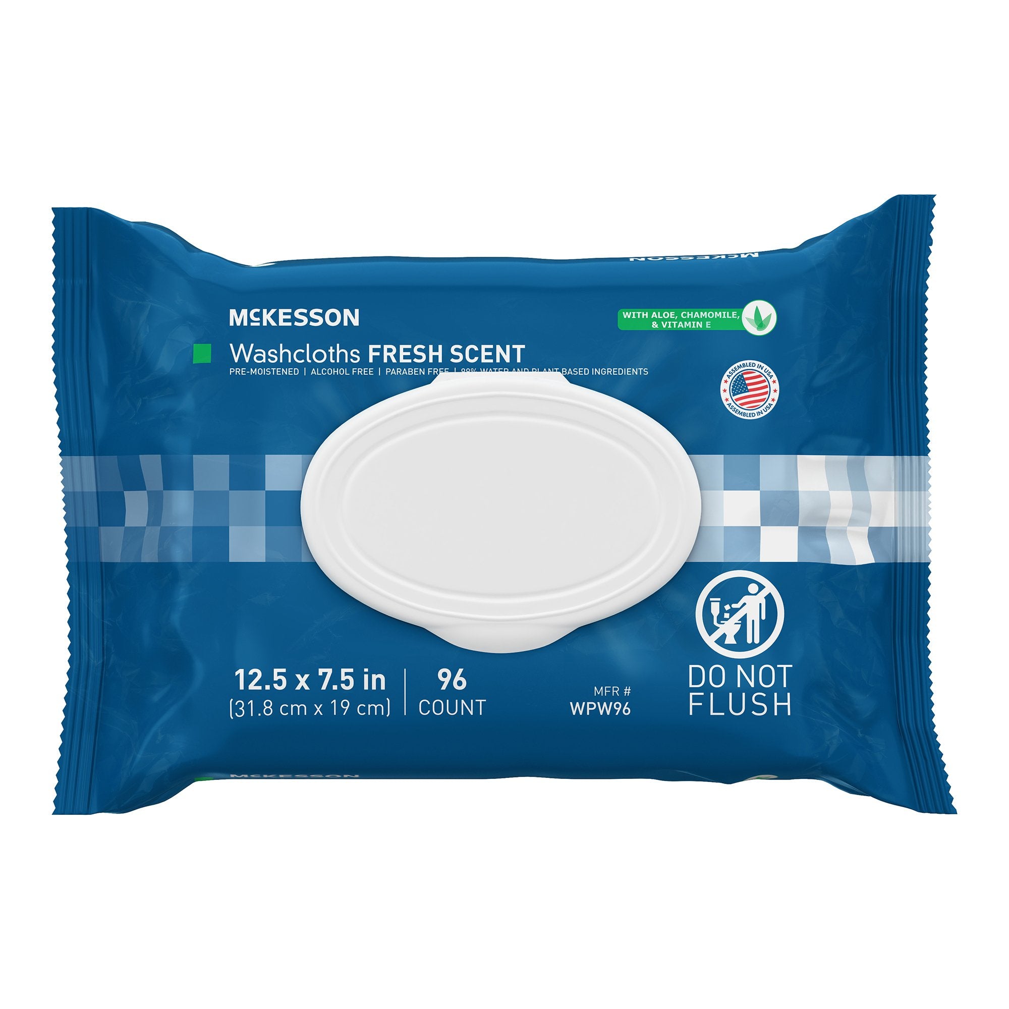 McKesson Brand - Personal Cleansing Wipe McKesson Soft Pack Scented 96 Count [96/PK]