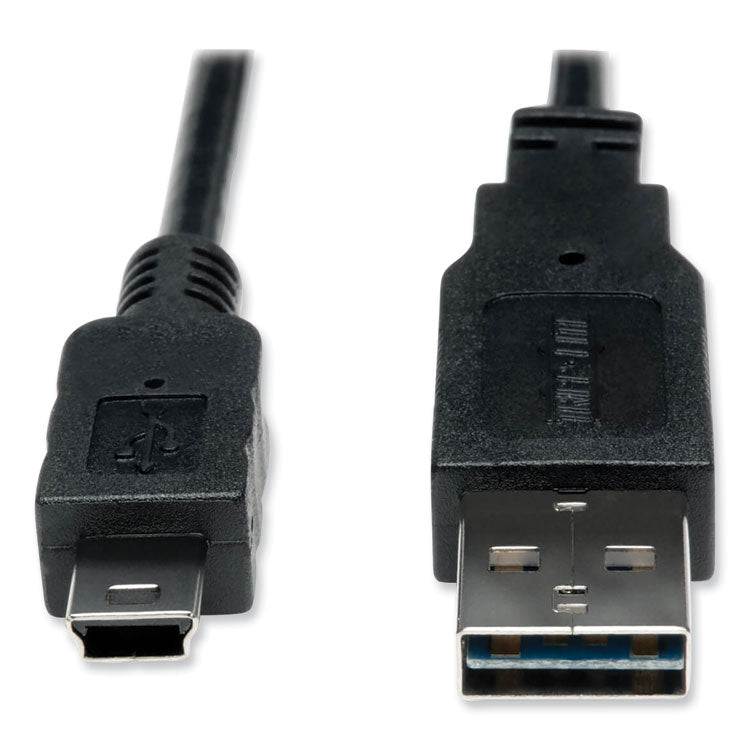 Tripp Lite - Universal Reversible USB 2.0 Cable, Reversible A to 5-Pin Mini B (M/M), 6 ft, Black