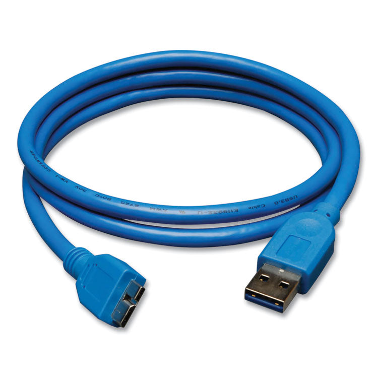 Tripp Lite - USB 3.0 SuperSpeed Device Cable, 3 ft, Blue