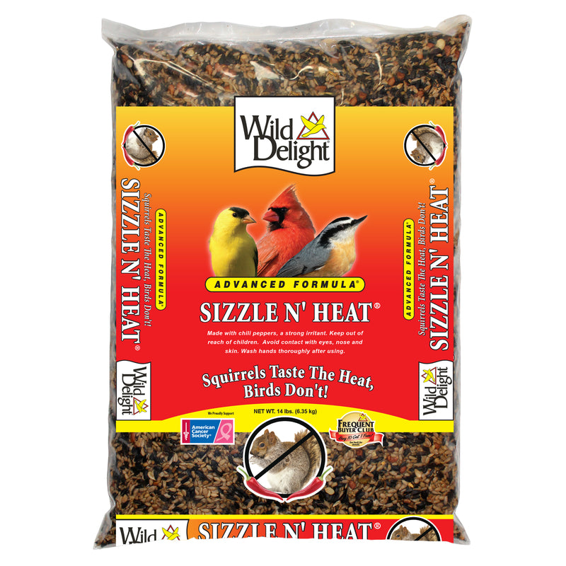 WILD DELIGHT - Wild Delight Sizzle N Heat Songbird Sunflower Kernels Wild Bird Food 14 lb - Case of 3