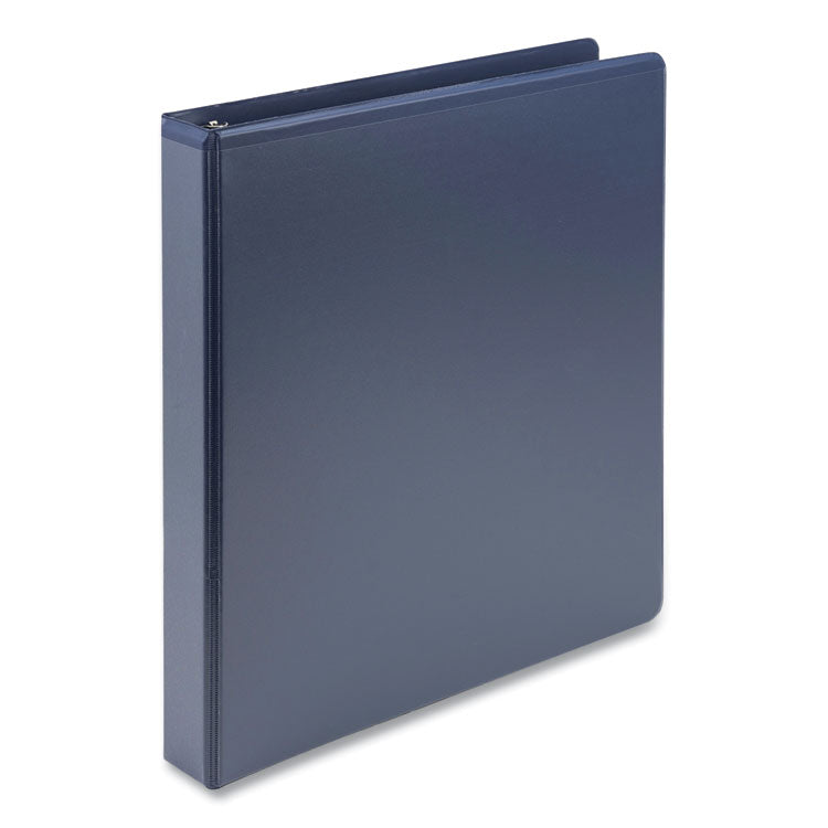 Samsill - Earth's Choice Plant-Based BOHO D-Ring View Binders, 1" Capacity, 11 x 8.5, Indigo, 2/Pack