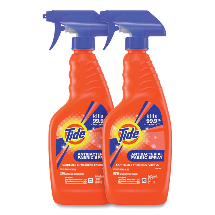 Tide - Antibacterial Fabric Spray, Original Scent, 22 oz Spray Bottle, 2/Carton