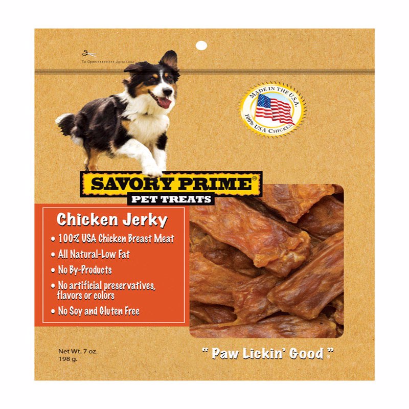 SAVORY PRIME - Savory Prime Chicken Jerky Grain Free Treats For Dogs 7 oz 1 pk