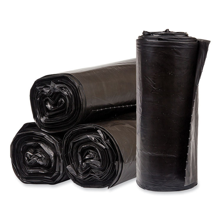 Pitt Plastics - Eco Strong Plus Can Liners, 40 gal, 1.35 mil, 40 x 46 Black, 100/Carton