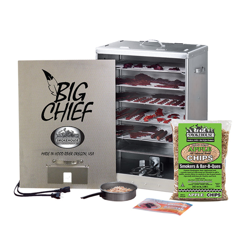 SMOKEHOUSE - Smokehouse Big Chief Electric Outdoor Cooker Silver