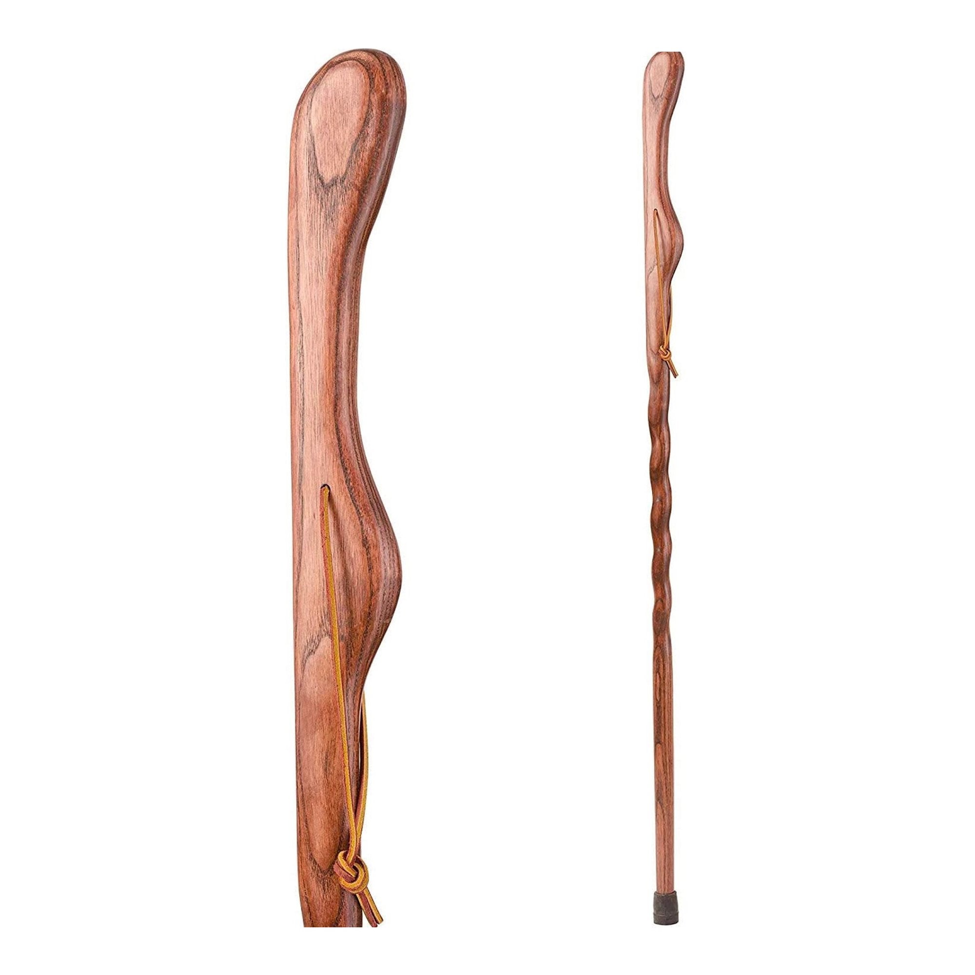 Mabis Healthcare - Walking Stick Brazos™ Twisted HitchHiker Wood 55 Inch Height Red Oak [1/EA]