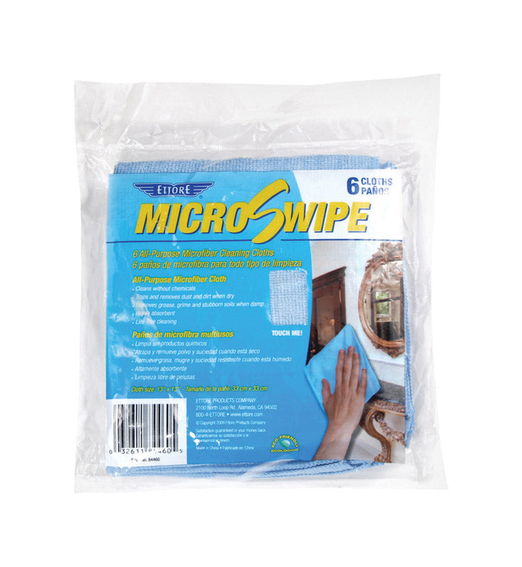 ETTORE - Ettore Microfiber Cleaning Cloth 13 in. W X 13 in. L 6 pk