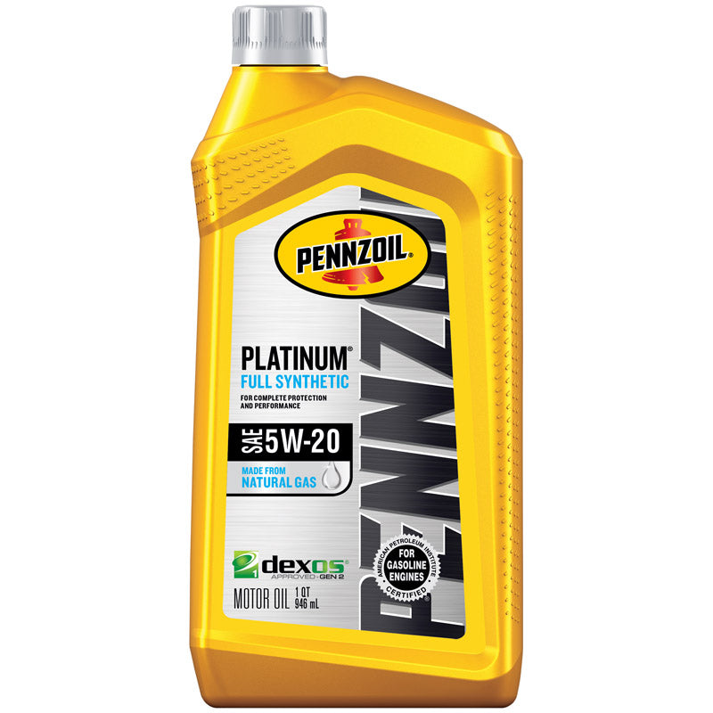 PENNZOIL - Pennzoil Platinum 5W-20 4-Cycle Synthetic Motor Oil 1 qt 1 pk - Case of 6