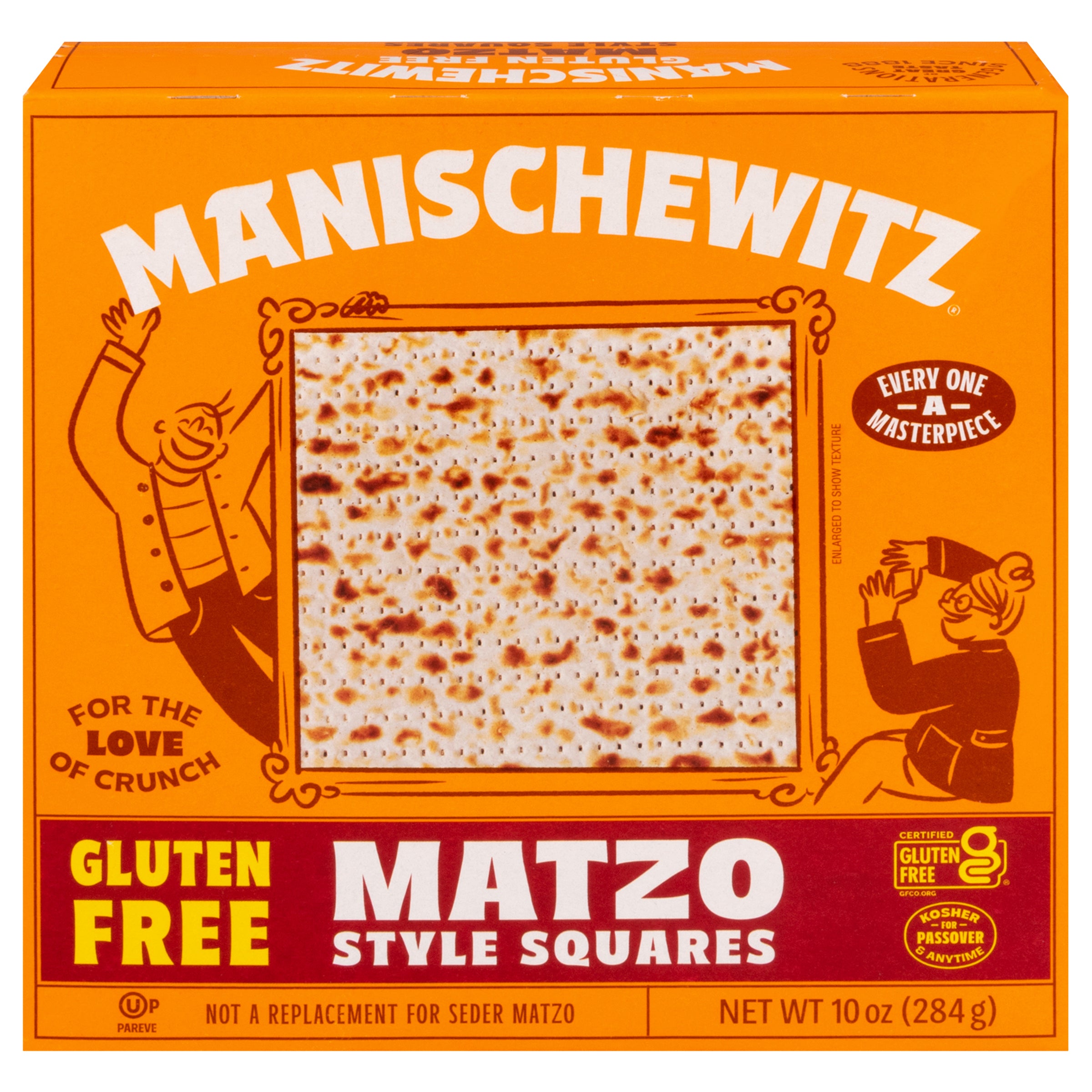Manischewitz Gluten Free Matzo Style Squares 10 oz - Case of 12