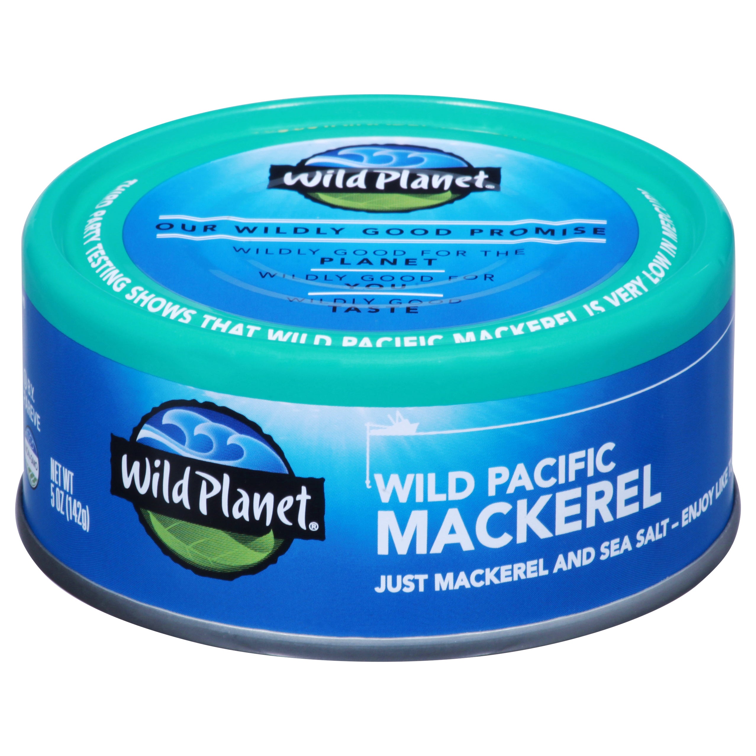 Wild Planet Wild Pacific Mackerel 5 oz - Case of 12