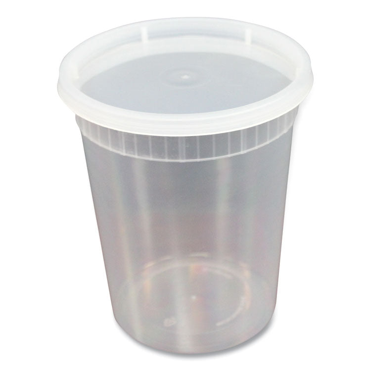 GEN - Plastic Deli Container with Lid, 32 oz, Clear, Plastic, 240/Carton