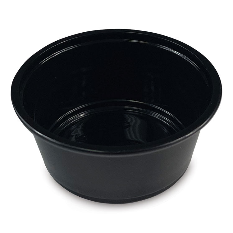 Boardwalk - Souffle/Portion Cups, 3.25 oz, Polypropylene, Black, 2,500/Carton