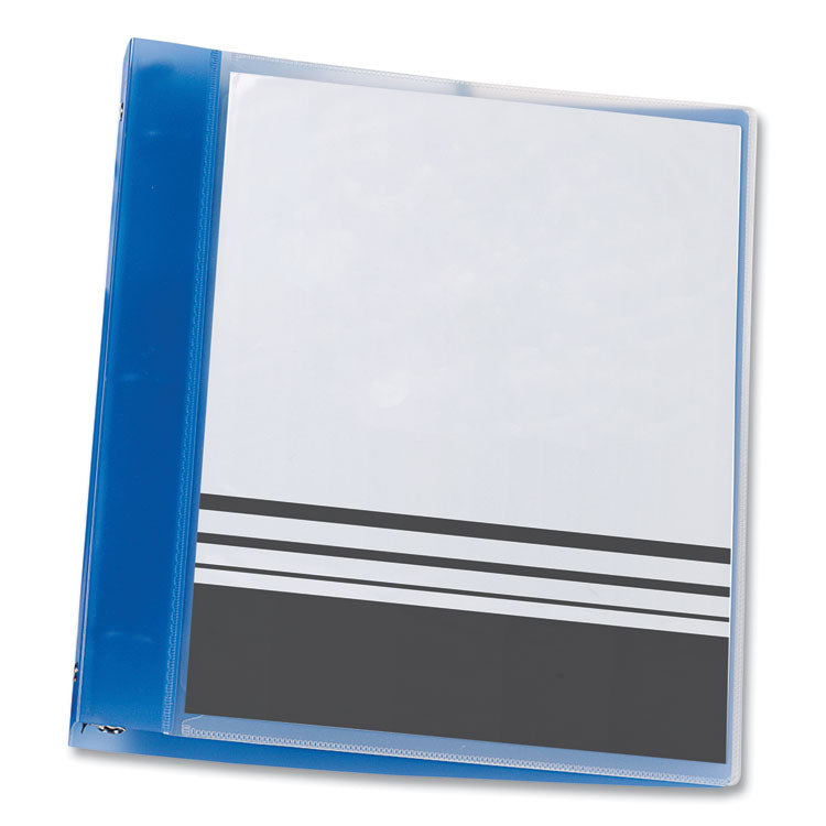 Avery - Flexible View Binder with Round Rings, 3 Rings, 1" Capacity, 11 x 8.5, Blue