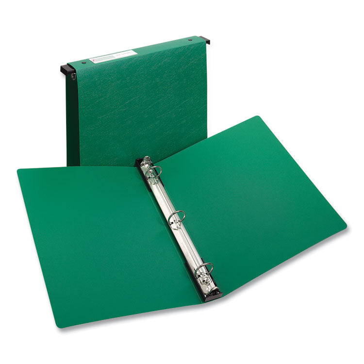 Avery - Hanging Storage Flexible Non-View Binder with Round Rings, 3 Rings, 1" Capacity, 11 x 8.5, Green