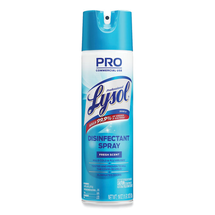 Professional LYSOL Brand - Disinfectant Spray, Fresh, 19 oz Aerosol Spray