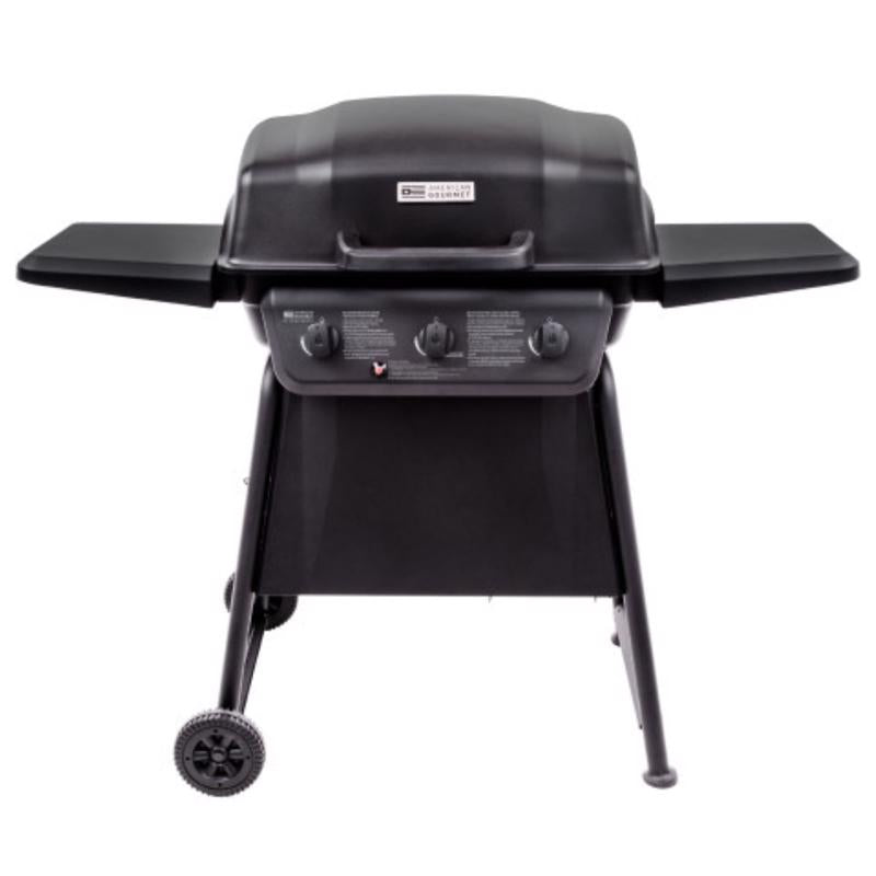 AMERICAN GOURMET - American Gourmet 3 Burner Liquid Propane Grill Black