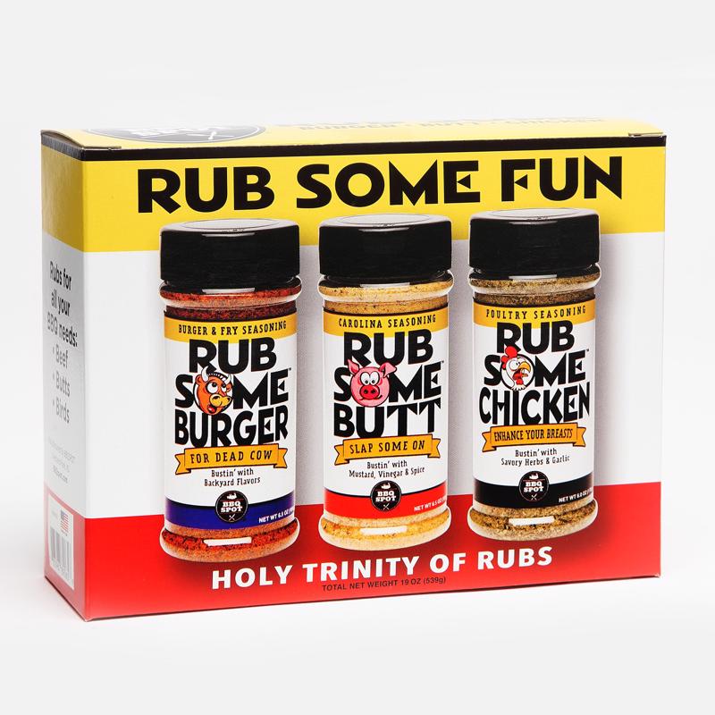 RUB SOME FUN - Rub Some Fun Assorted BBQ Rub Set 19 oz