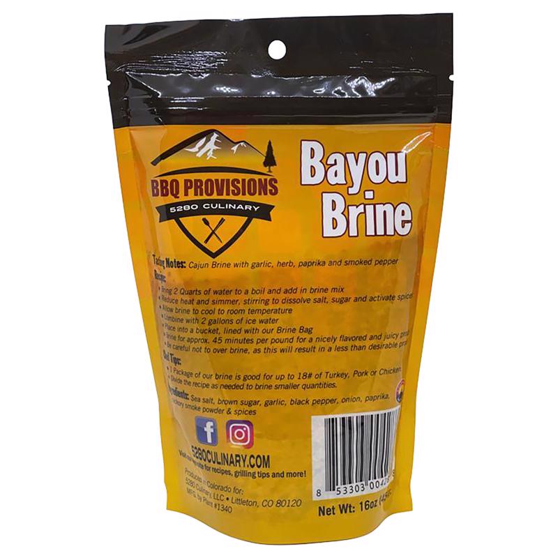CHEF J'S BBQ PROVISIONS - Chef J's BBQ Provisions Bayou Brine Mix 16 oz