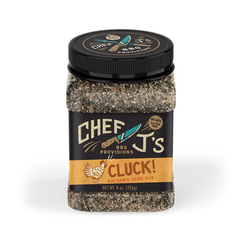 CHEF J'S BBQ PROVISIONS - Chef J's BBQ Provisions Cluck BBQ Rub 8 oz