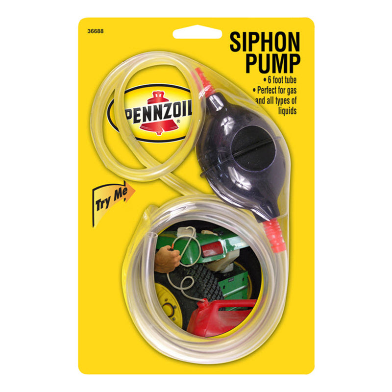 PENNZOIL - Pennzoil Hand Operated Plastic 72 in. Siphon Pump [36688]