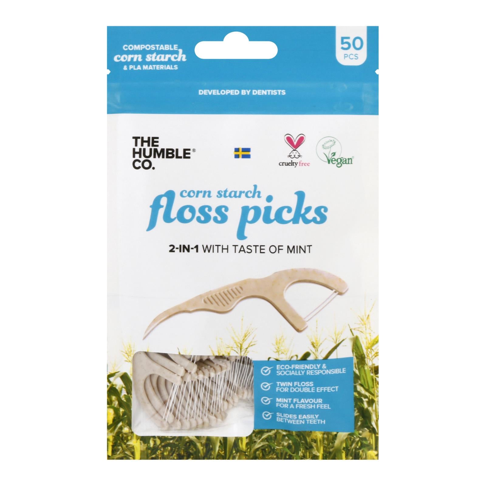 Humble Co - Floss Pks Mint Ecofriendly - Case Of 4-50 Ct