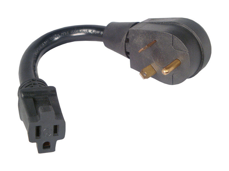 US HARDWARE - US Hardware 30 amps Pigtail Adapter 1 pk