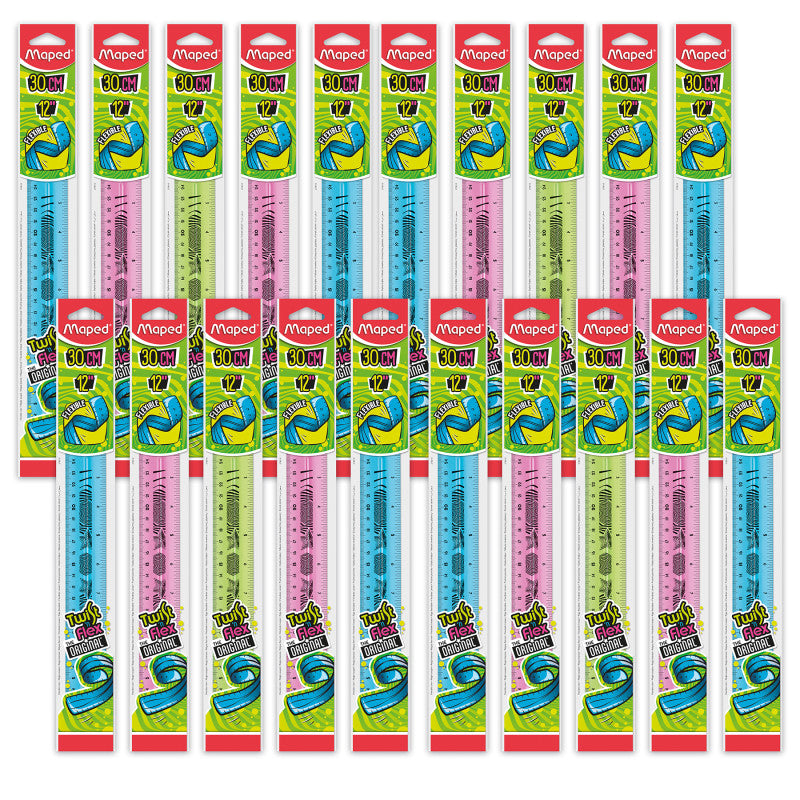 MAPED - Twist'n Flex Ruler, 12" / 30cm, Pack of 20