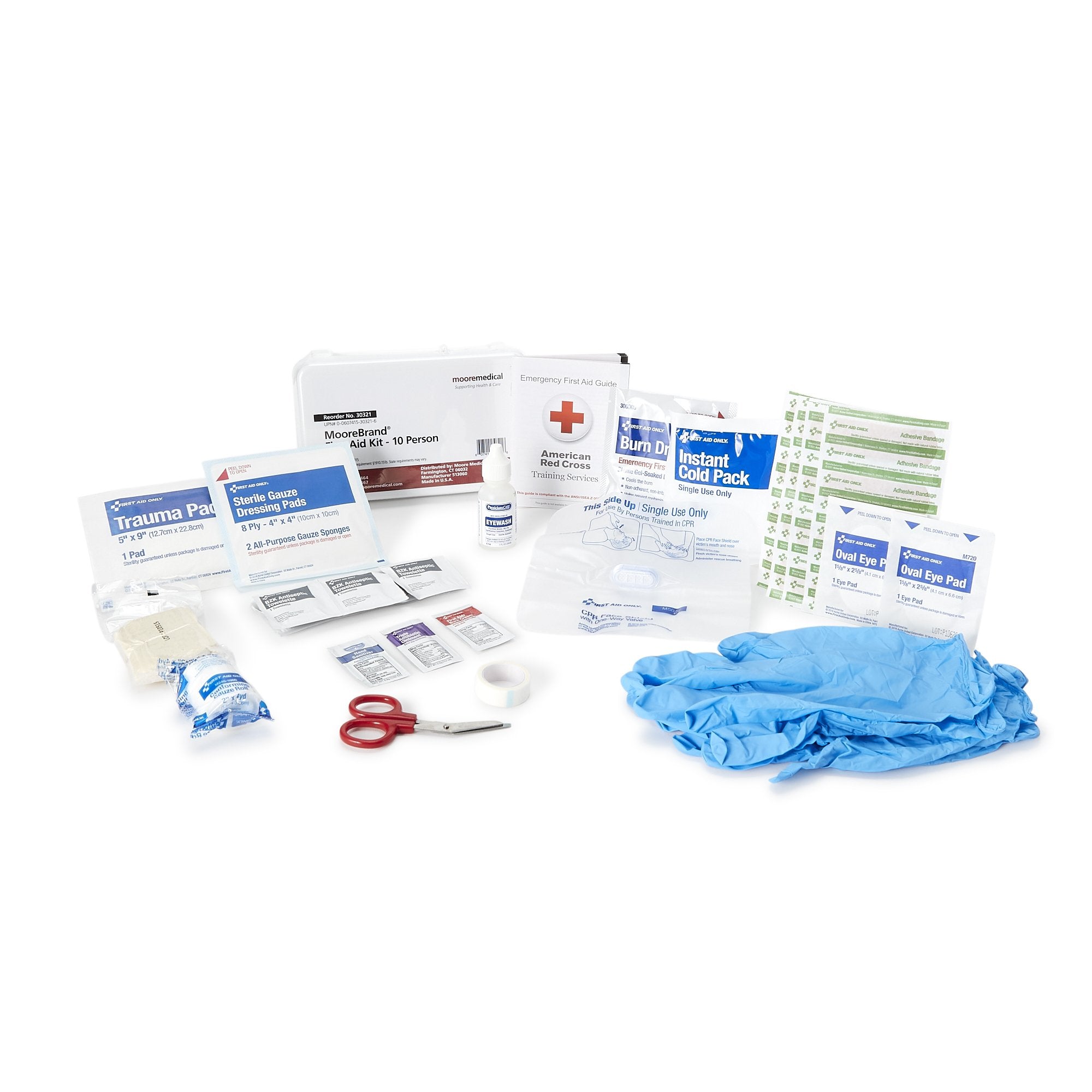 McKesson Brand - First Aid Kit McKesson 10 Person Plastic Case [1/EA]