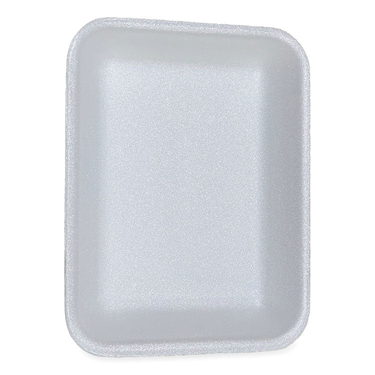 GEN - Meat Trays, #3P, 8.7 x 6.6 x 1.1, White, 400/Carton