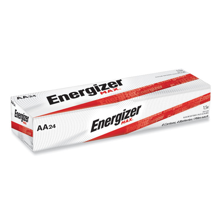 Energizer - MAX AA Alkaline Batteries, 1.5 V, 4/Pack, 6 Packs/Box