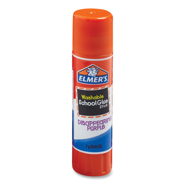 Elmer's - Disappearing Purple School Glue Stick, 0.24 oz, Dries Clear, 30/Box