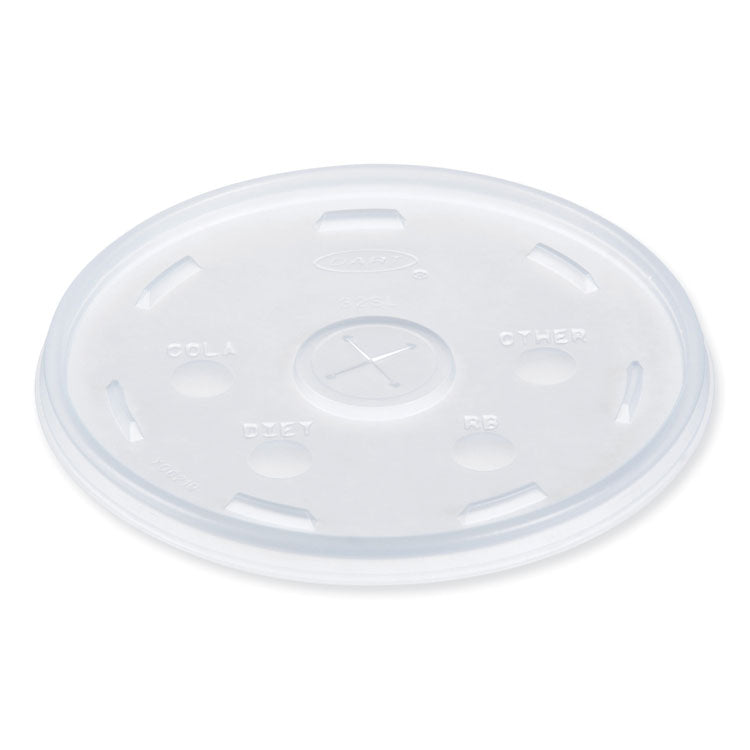 Dart - Lids for Foam Cups and Containers, Fits 32 oz, 44 oz, 60 oz Cups, Translucent, 1,000/Carton