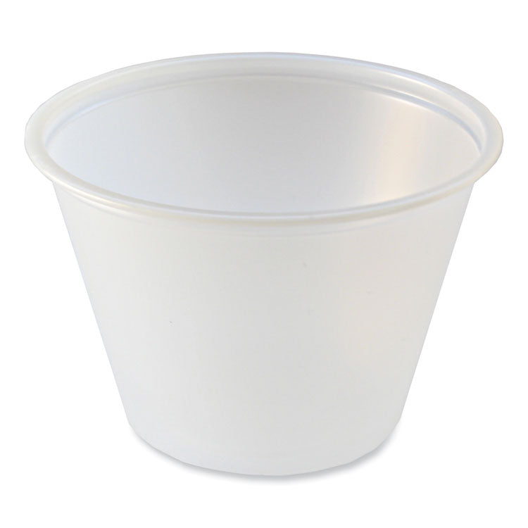 Fabri-Kal - Portion Cups, 2.5 oz, Translucent, 125/Sleeve, 20 Sleeve/Carton